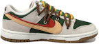 Order 【客製化球鞋】Nike Dunk Low "85" 雙勾 復古Vibe風 解構鞋帶 低筒 板鞋 女款 灰紅綠