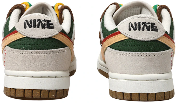 【客製化球鞋】Nike Dunk Low "85" 雙勾 復古Vibe風 解構鞋帶 低筒 板鞋 女款 灰紅綠 Purchase 【客製化球鞋】Nike Dunk Low "85" 雙勾 復古Vibe風 解構鞋帶 低筒 板鞋 女款 灰紅綠