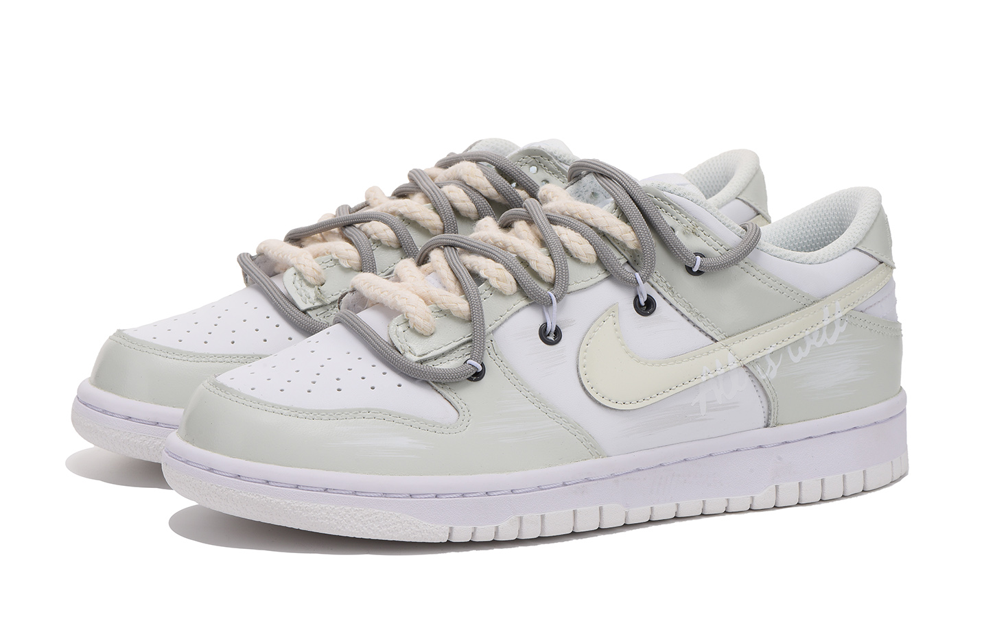Lookbook (W) Nike Dunk Low グレーイエロー デコン (Nike Danku Rō Gurēierō Dekon) DD1503-121(Team拾伍-女款字母二做旧SBOX)