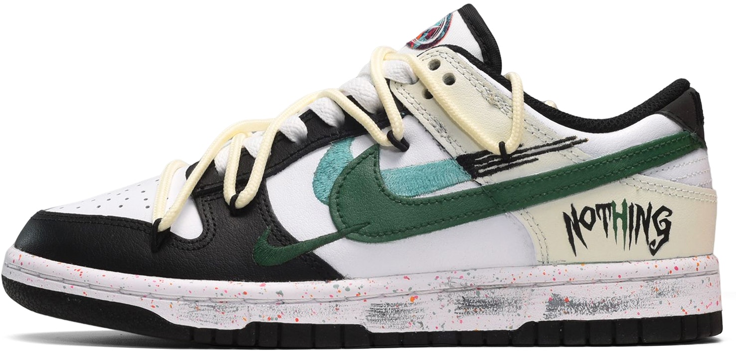 custom-shoes-women-nike-dunk-low-hand-drawn-graffiti-multi-color-swoosh