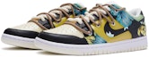 Lookbook 【定制球鞋】 Nike Dunk Low 夏威夷植物花紋 特殊鞋盒 解構鞋帶 手繪噴繪 低幫 板鞋 女款 黑白
