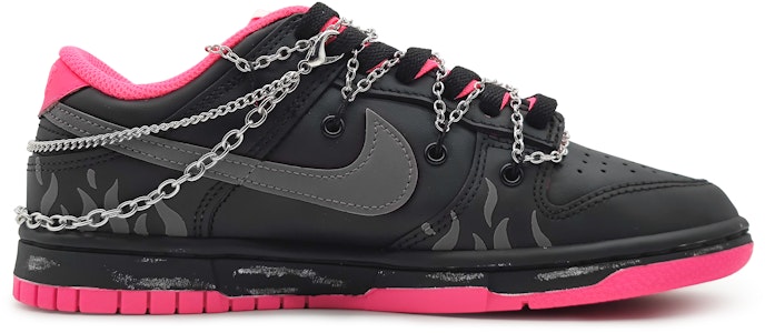 (W) 나이키 덩크 로우 '하트 크래프트 핑크블랙' (커스텀) DZ5196-600(Team16-心灵夜火黑灰解构礼BX) Lookbook (W) 나이키 덩크 로우 '하트 크래프트 핑크블랙' (커스텀) DZ5196-600(Team16-心灵夜火黑灰解构礼BX)