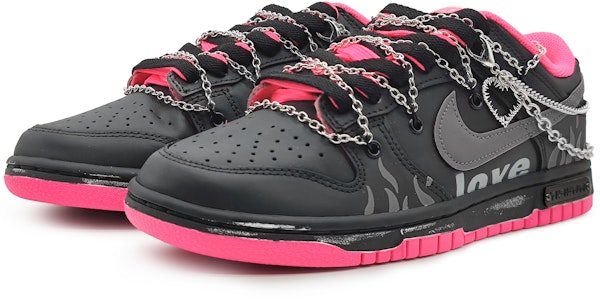 (W) 나이키 덩크 로우 '하트 크래프트 핑크블랙' (커스텀) DZ5196-600(Team16-心灵夜火黑灰解构礼BX) Shop (W) 나이키 덩크 로우 '하트 크래프트 핑크블랙' (커스텀) DZ5196-600(Team16-心灵夜火黑灰解构礼BX)