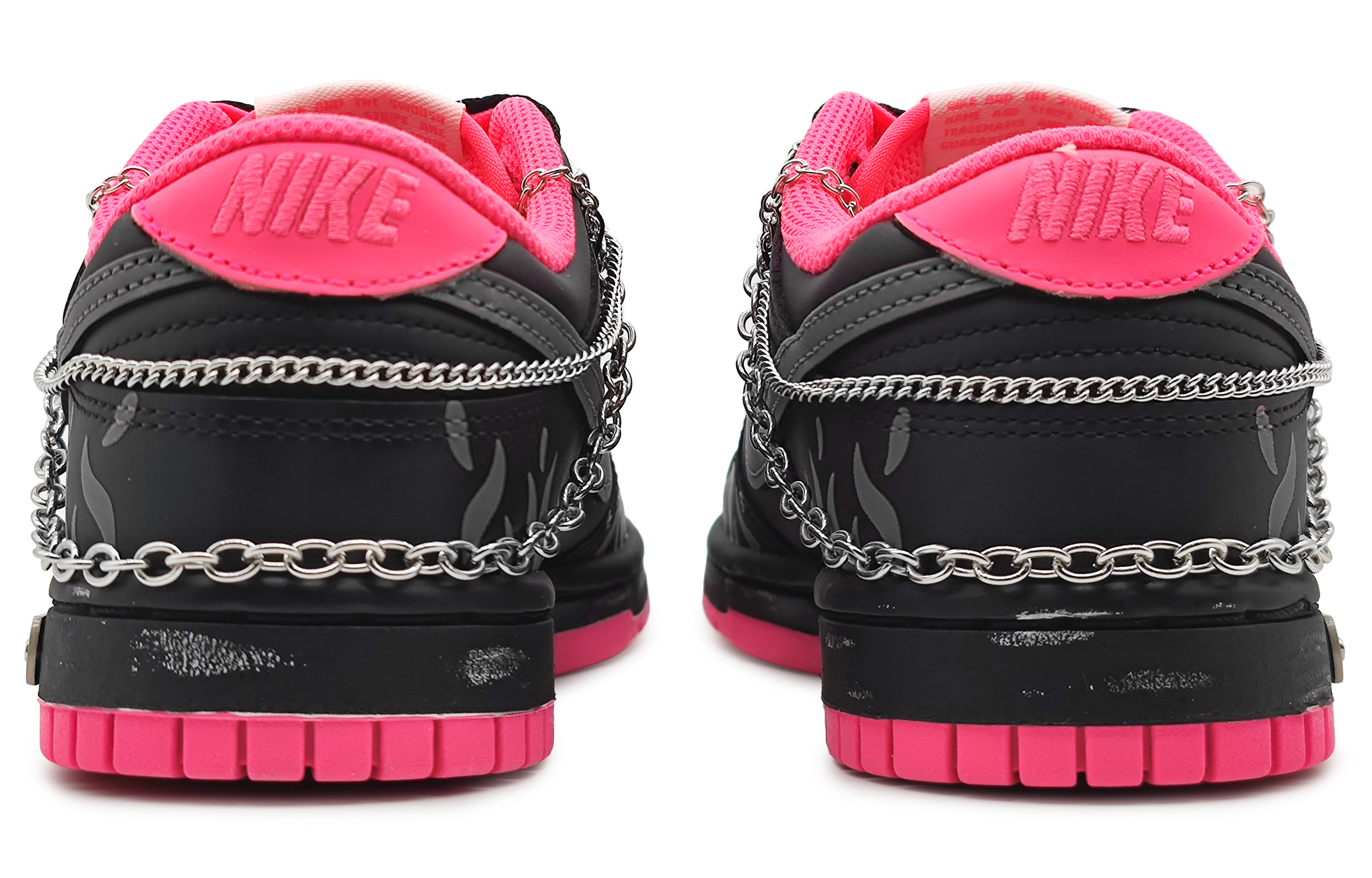 Purchase (W) [Kasut Custom] Nike Dunk Low 'Heart Craft Pink-Hitam' DZ5196-600(Team16-心灵夜火黑灰解构礼BX)