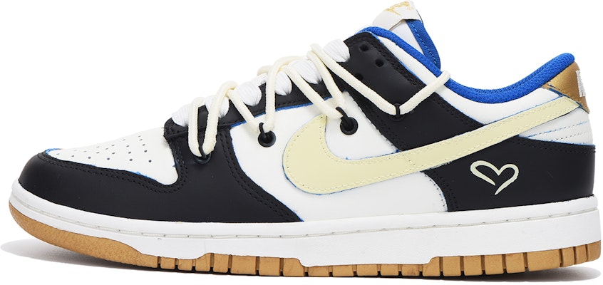 (W) Zapatillas Nike Dunk Low 'Corazón Regalo Negro Blanco Azul' FB7173-141(Team拾伍-女款黑黄爱心) Buy (W) Zapatillas Nike Dunk Low 'Corazón Regalo Negro Blanco Azul' FB7173-141(Team拾伍-女款黑黄爱心)