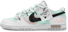 Order 【客製化球鞋】Nike Dunk 壹心製造 指紋愛心 心動旋轉 雕花皮勾 解構紋理 標牌可拆 山520專屬鞋盒 低筒 板鞋 女款 青灰色