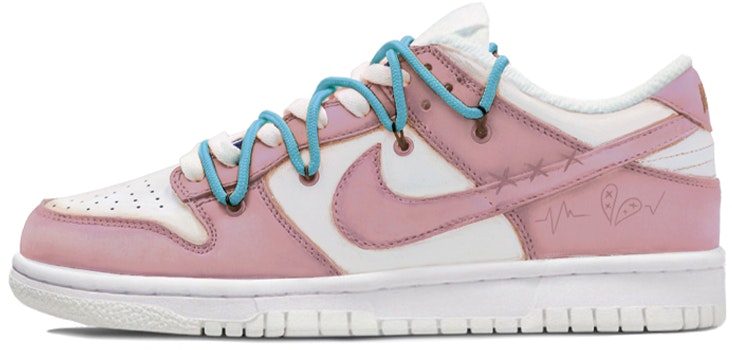 custom-shoes-women-nike-dunk-low-heartbeat