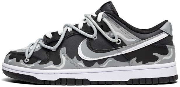 (W) Nike Dunk Low カスタム「ヒートグラデーション」 DH9765-002(Teamfour-女款火浪黑白灰) Buy (W) Nike Dunk Low カスタム「ヒートグラデーション」 DH9765-002(Teamfour-女款火浪黑白灰)