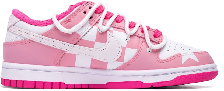 【客製球鞋】 Nike Dunk Low Hot Pink 芭比時代 可愛 個性小眾 防滑耐磨 低筒 板鞋 女款 粉白 Order 【客製球鞋】 Nike Dunk Low Hot Pink 芭比時代 可愛 個性小眾 防滑耐磨 低筒 板鞋 女款 粉白