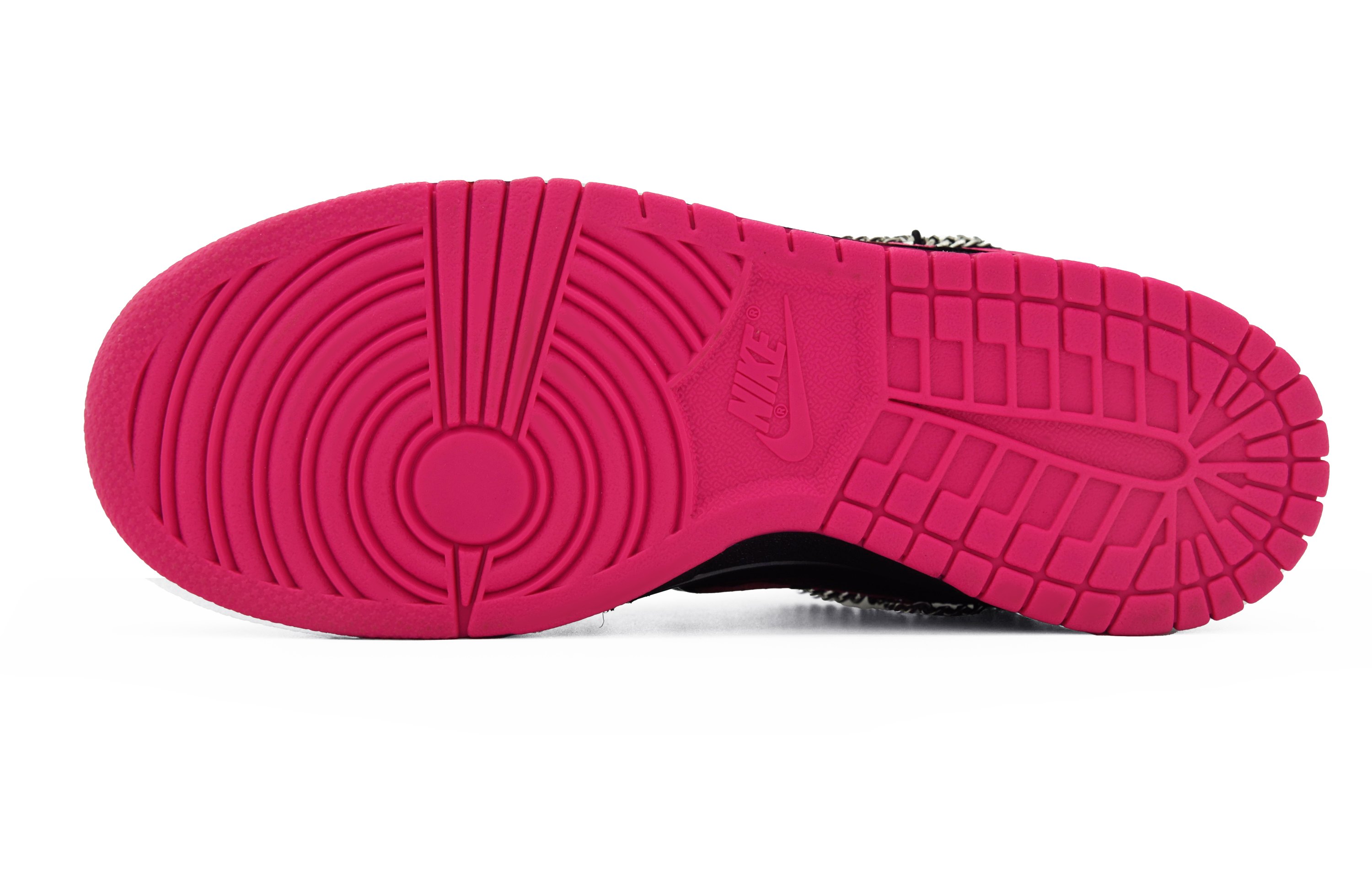 Purchase 【客製球鞋】Nike Dunk Low Hot Pink 黑粉甜心 解構 多巴胺 Y2K 芭比 低筒 板鞋 女式 黑粉