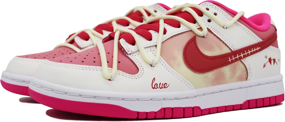 【訂製球鞋】Nike Dunk Low Hot Pink 荊棘之戀 解構 甜酷 潮流 個性 簡約 低筒 板鞋 女款 白粉 Lookbook 【訂製球鞋】Nike Dunk Low Hot Pink 荊棘之戀 解構 甜酷 潮流 個性 簡約 低筒 板鞋 女款 白粉