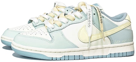 【訂製球鞋】 Nike Dunk Low 冰透海鹽 春夏系列 簡約 清新 低筒 板鞋 女款 藍白 Lookbook 【訂製球鞋】 Nike Dunk Low 冰透海鹽 春夏系列 簡約 清新 低筒 板鞋 女款 藍白