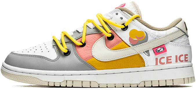 custom-shoes-women-nike-dunk-low-ice-cream-deconstructed-pink-white