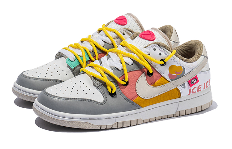 Lookbook (W) [Kasut Custom] Nike Dunk Low 'Aiskrim Deconstructed Merah Jambu Putih' DX6060-121(TeamB-女款冰淇淋)