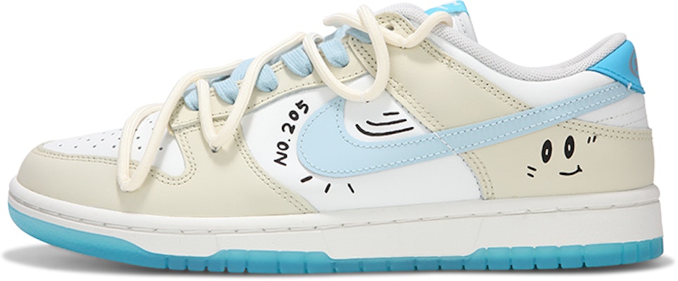 【定制球鞋】Nike Dunk Low NO.205 冰淇淋海鹽芝士 解構綁帶 復古 低幫 板鞋 男女款 奶油藍色 Buy 【定制球鞋】Nike Dunk Low NO.205 冰淇淋海鹽芝士 解構綁帶 復古 低幫 板鞋 男女款 奶油藍色