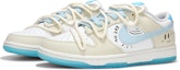 Lookbook 【定制球鞋】Nike Dunk Low NO.205 冰淇淋海鹽芝士 解構綁帶 復古 低幫 板鞋 男女款 奶油藍色
