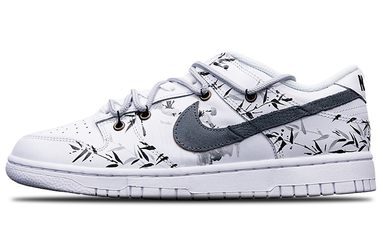 Buy (W) 나이키 덩크 로우 '먹물든 대나무 잎' (커스텀) DD7099-100(Teamone-女款水墨竹叶Z)