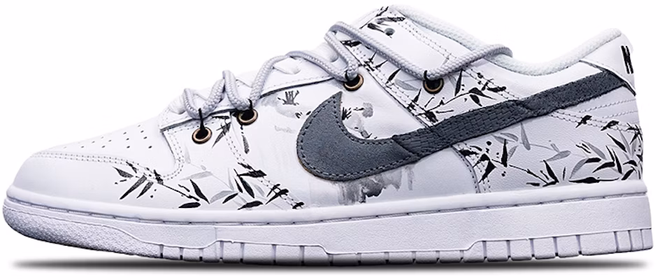 (W) 나이키 덩크 로우 '먹물든 대나무 잎' (커스텀) DD7099-100(Teamone-女款水墨竹叶Z) Buy (W) 나이키 덩크 로우 '먹물든 대나무 잎' (커스텀) DD7099-100(Teamone-女款水墨竹叶Z)