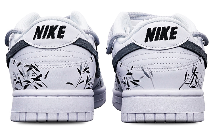 Shop (W) 나이키 덩크 로우 '먹물든 대나무 잎' (커스텀) DD7099-100(Teamone-女款水墨竹叶Z)
