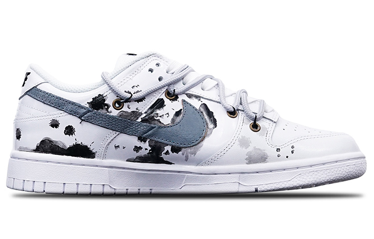 Order (W) [Kasut Custom] Nike Dunk Low 'Ink Crane' DD7099-100(Teamone-女款水墨飞鹤Z)