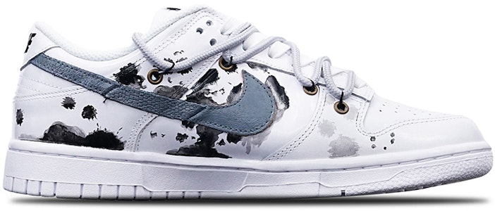 【定製球鞋】 Nike Dunk Low "動物紋" 國潮水墨飛鶴 中國風 低幫 板鞋 女款 黑白 Order 【定製球鞋】 Nike Dunk Low "動物紋" 國潮水墨飛鶴 中國風 低幫 板鞋 女款 黑白