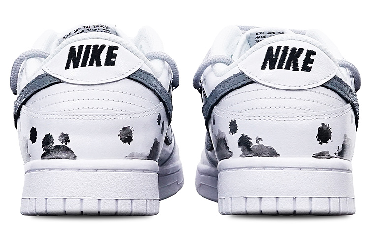 Shop (W) [Kasut Custom] Nike Dunk Low 'Ink Crane' DD7099-100(Teamone-女款水墨飞鹤Z)