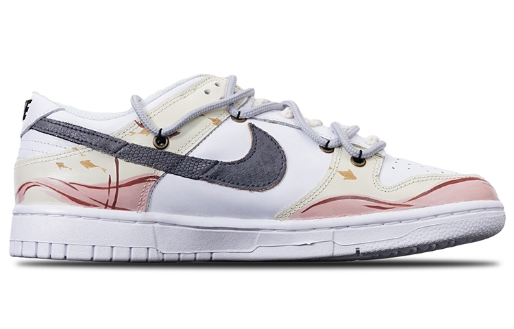 Order (W) [Kasut Custom] Nike Dunk Low 'Ikan Koi Dakwat - Corak Haiwan' DD7099-100(Teamone-女款水墨锦鲤Z)