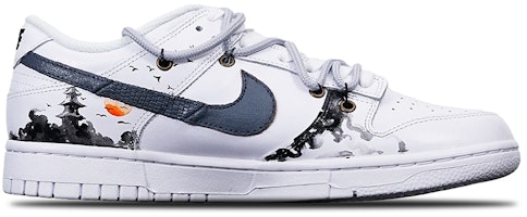 (W) 【カスタムシューズ】(女性用) ナイキ ダンク ロー 'インクパゴダアニマルプリント' DD7099-100(Teamone-女款水墨宝塔Z) Order (W) 【カスタムシューズ】(女性用) ナイキ ダンク ロー 'インクパゴダアニマルプリント' DD7099-100(Teamone-女款水墨宝塔Z)