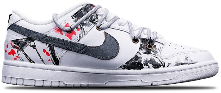 (W) ナイキ ダンク ロー "墨梅" (カスタム) DD7099-100(Teamone-女款水墨梅花Z) Order (W) ナイキ ダンク ロー "墨梅" (カスタム) DD7099-100(Teamone-女款水墨梅花Z)