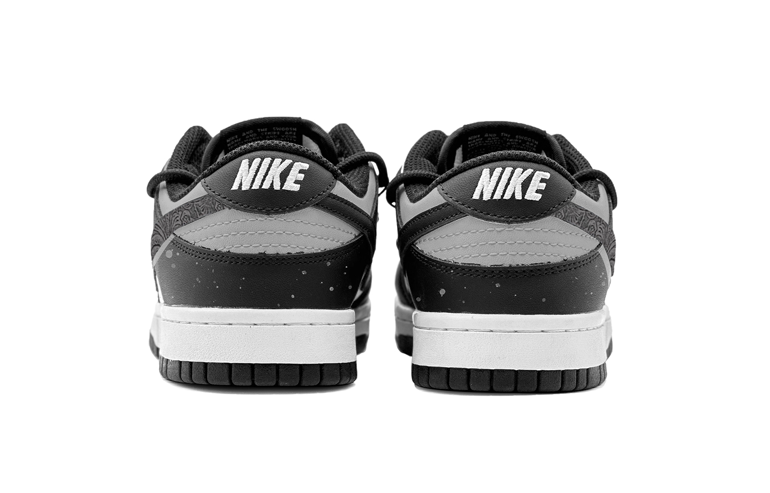 Shop (W) [Kasut Rekaan] Nike Dunk Low 'Pecik Tinta Swoosh Tembaga' DD1503-101(TeamS-黑白贴钩女S-BOX)