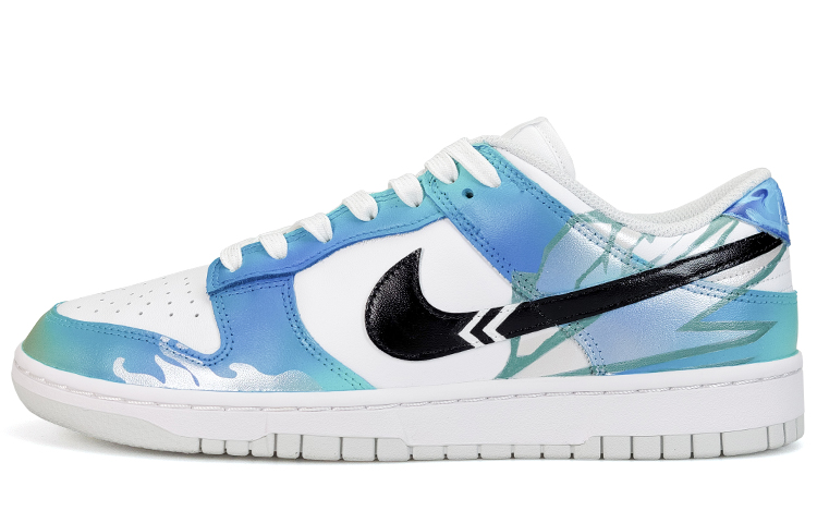 Buy 【定制球鞋】Nike Dunk Low 捷提 冥駿 棄王遺思 金色炫彩 Jett 打瓦 防滑耐磨 低筒 板鞋 女款 白藍金灰