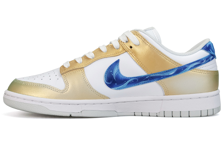 Details for 【定制球鞋】Nike Dunk Low 捷提 冥駿 棄王遺思 金色炫彩 Jett 打瓦 防滑耐磨 低筒 板鞋 女款 白藍金灰