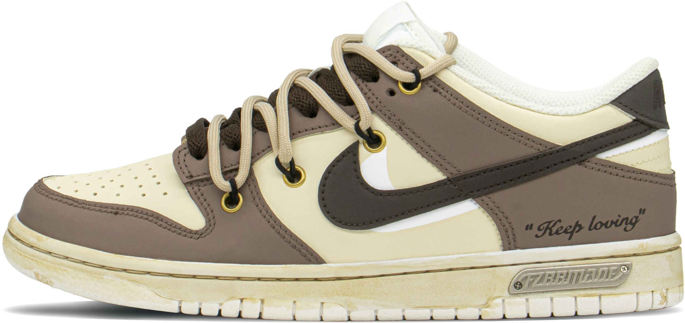 custom-shoes-women-nike-dunk-low-khaki-brown