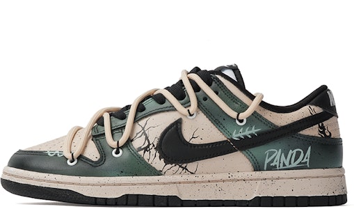 (W) ナイキダンクロー『カーキグリーン・グラフィティ』(女性用カスタムシューズ) DD1503-101(Team拾柒-女款低帮消逝荆棘板鞋) Order (W) ナイキダンクロー『カーキグリーン・グラフィティ』(女性用カスタムシューズ) DD1503-101(Team拾柒-女款低帮消逝荆棘板鞋)