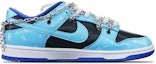 Order (W) 나이키 덩크 로우 '실버 블루 바이브' (커스텀) CW1590-001(Teamone-女款银炼兰魄款蓝黑)