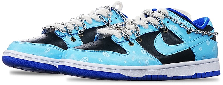 (W) 나이키 덩크 로우 '실버 블루 바이브' (커스텀) CW1590-001(Teamone-女款银炼兰魄款蓝黑) Lookbook (W) 나이키 덩크 로우 '실버 블루 바이브' (커스텀) CW1590-001(Teamone-女款银炼兰魄款蓝黑)