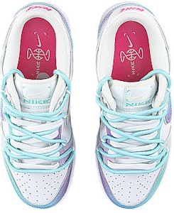 【客製化球鞋】Nike Dunk Low 閃耀潑墨 鐳射太陽 逐漸解構 炫彩亮麗 防滑減震 低筒 板鞋 女款 藍白 Shop 【客製化球鞋】Nike Dunk Low 閃耀潑墨 鐳射太陽 逐漸解構 炫彩亮麗 防滑減震 低筒 板鞋 女款 藍白