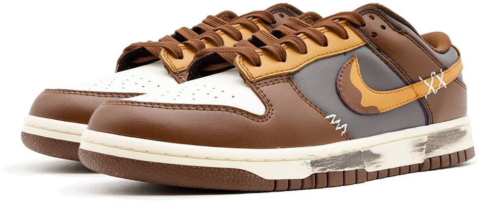 【客製球鞋】 Nike Dunk Low 熔岩巧克力 皮革 復古做舊 塗鴉 經典百搭 防滑耐磨 低筒 板鞋 女款 摩卡棕 Shop 【客製球鞋】 Nike Dunk Low 熔岩巧克力 皮革 復古做舊 塗鴉 經典百搭 防滑耐磨 低筒 板鞋 女款 摩卡棕