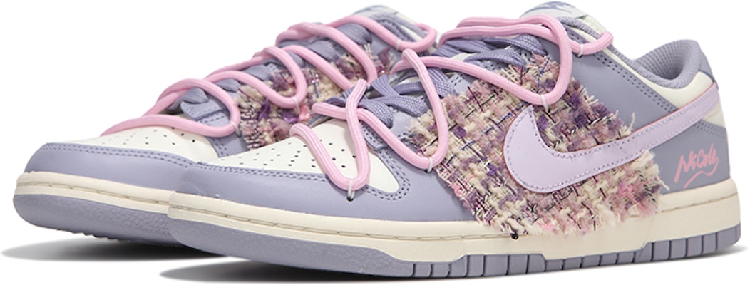 【客製化球鞋】Nike Dunk Low 薰衣草 小香風 復古 解構綁帶 舒適百搭 低筒 板鞋 女款 紫色 Lookbook 【客製化球鞋】Nike Dunk Low 薰衣草 小香風 復古 解構綁帶 舒適百搭 低筒 板鞋 女款 紫色