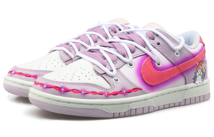 Lookbook (W) 나이키 덩크 로우 '룰루 고양이 형광 핑크-퍼플' (커스텀) DD1503-001(Team拾玖-女款魔法璐璐)