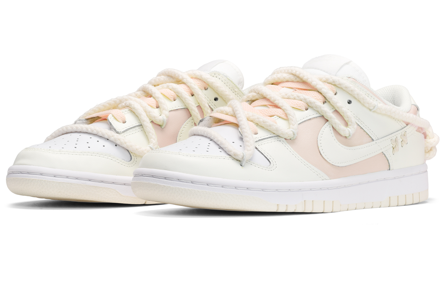 Lookbook (W) [定制鞋] 耐克Dunk Low '浅粉白黄' DD1503-121(TeamE-女款轻芝梅梅粉白黄QD)