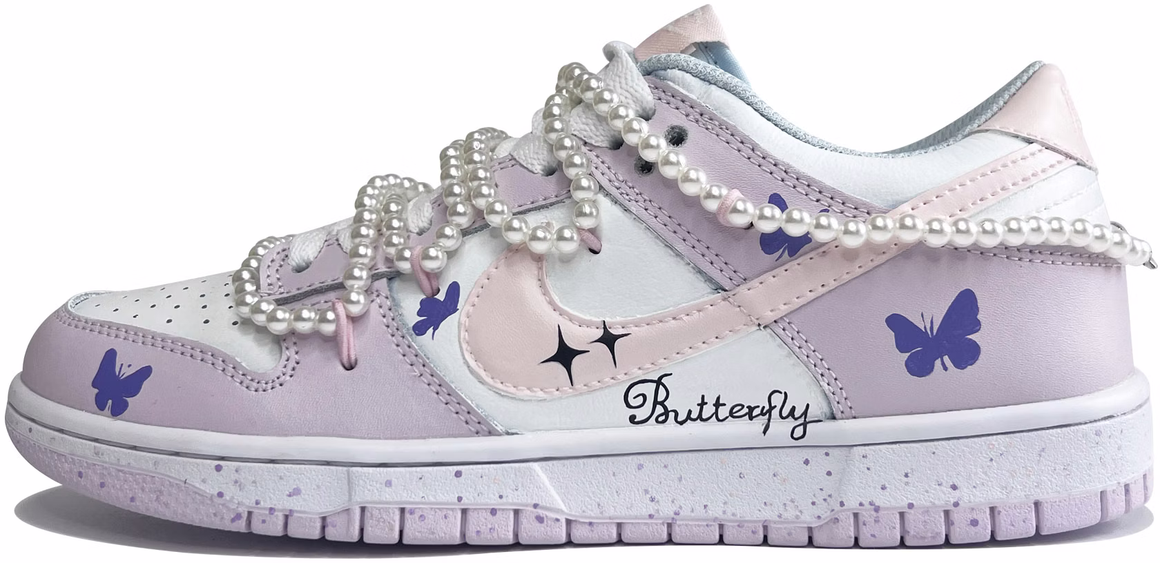 custom-shoes-women-nike-dunk-low-lilac-butterfly