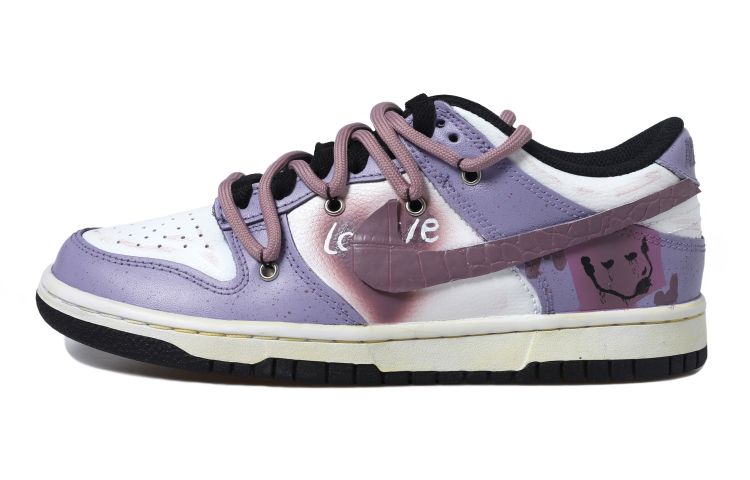 Buy (W) [Sepatu Custom] Nike Dunk Low 'Lilac Joker' DC9560-001(Team拾玖-贴皮小丑女S-BOX)
