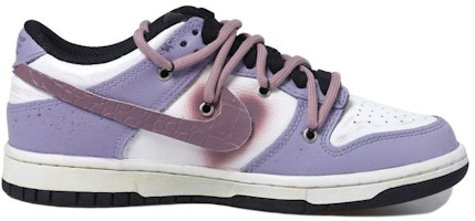 【定制球鞋】 Nike Dunk Low 做舊vibe 小丑 復古 鱷魚皮 解構風 低幫 板鞋 女款 香芋紫 Order 【定制球鞋】 Nike Dunk Low 做舊vibe 小丑 復古 鱷魚皮 解構風 低幫 板鞋 女款 香芋紫