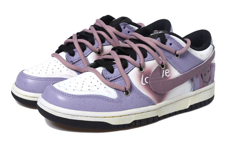 Lookbook (W) [Sepatu Custom] Nike Dunk Low 'Lilac Joker' DC9560-001(Team拾玖-贴皮小丑女S-BOX)