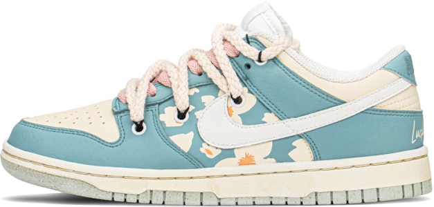 【定制球鞋】 Nike Dunk Low FZBB 百合 特殊禮盒 解構鞋帶 低筒 板鞋 女款 綠黃 Buy 【定制球鞋】 Nike Dunk Low FZBB 百合 特殊禮盒 解構鞋帶 低筒 板鞋 女款 綠黃