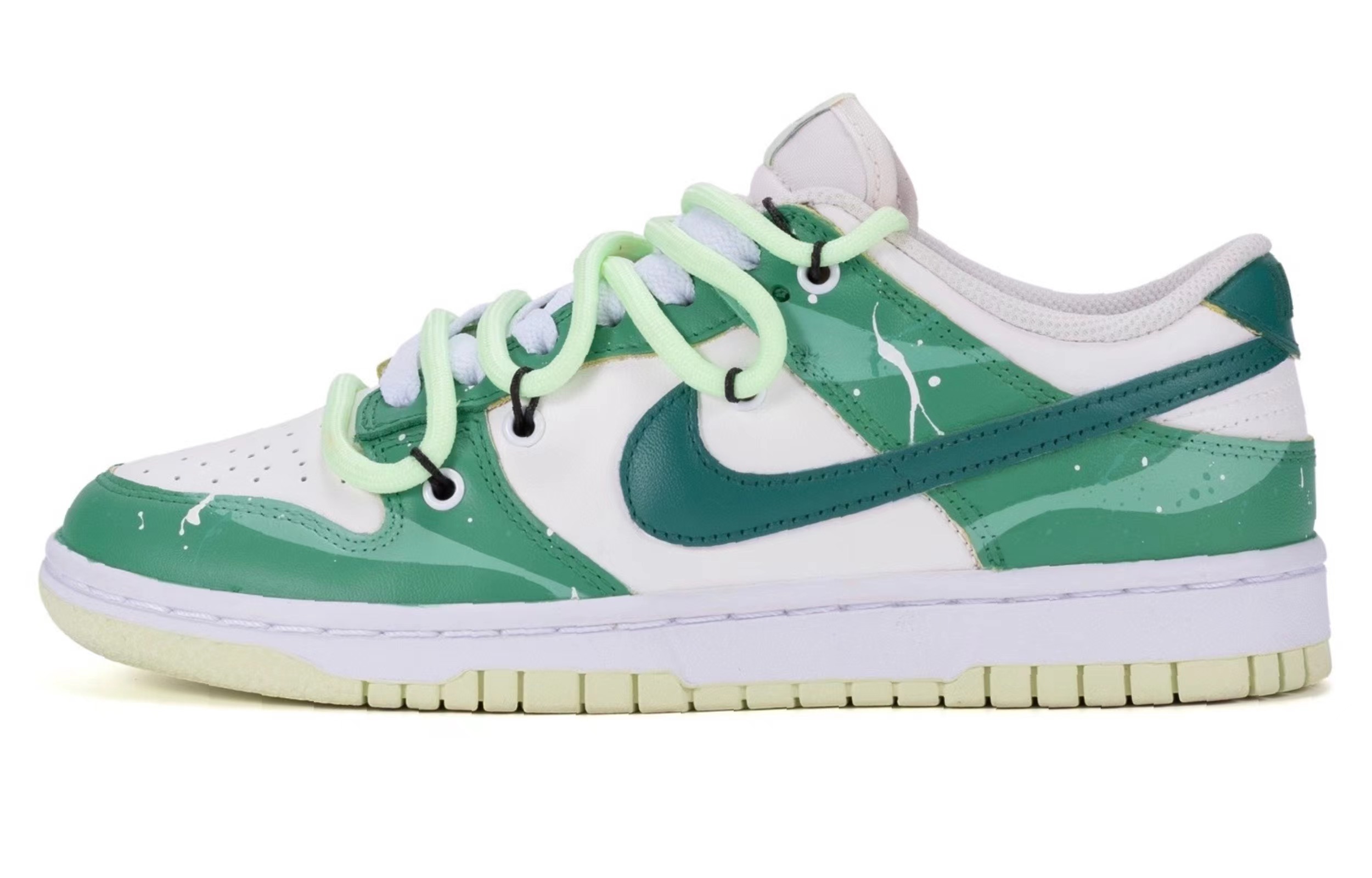Buy (W) [Kasut Custom] Nike Dunk Low 'Lime Ice Summer' Terurai DD1503-600(TeamR-女款薄荷海洋白绿)