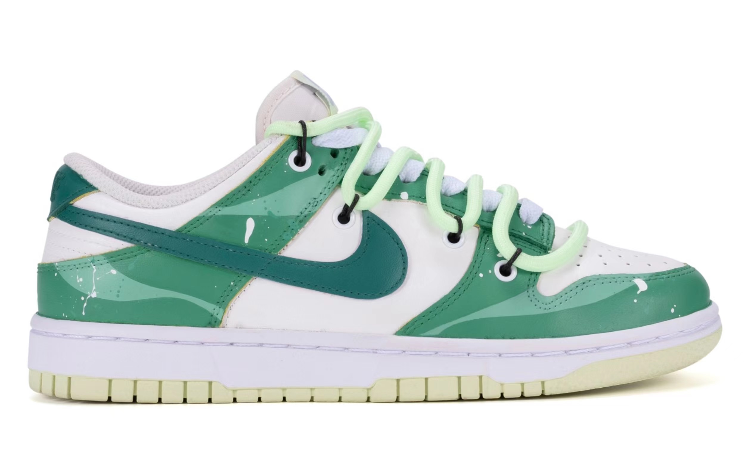 Order (W) [Kasut Custom] Nike Dunk Low 'Lime Ice Summer' Terurai DD1503-600(TeamR-女款薄荷海洋白绿)