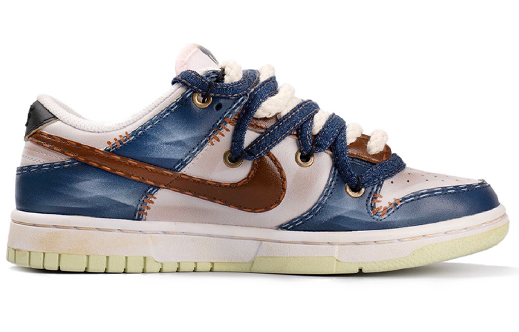 Lookbook (W) [Kasut Custom] Nike Dunk Low 'Lime Ice Deconstructed Retro Denim Graffiti' DD1503-600(TeamR-女款水洗牛仔S-BOX)