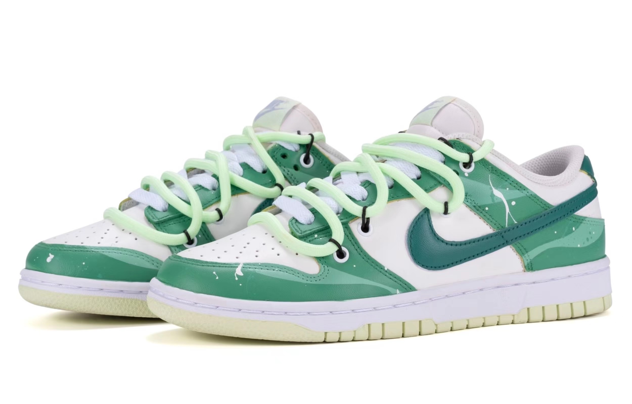 Lookbook (W) [Kasut Custom] Nike Dunk Low 'Lime Ice Summer' Terurai DD1503-600(TeamR-女款薄荷海洋白绿)